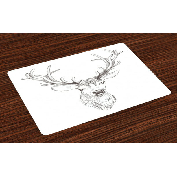Set of 4 Wild Deer Art Cards